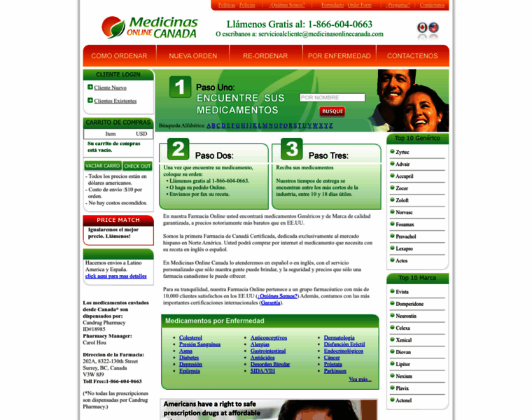 Medicinasonlinecanada.com thumbnail