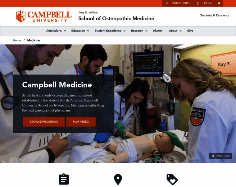 Medicine.campbell.edu thumbnail