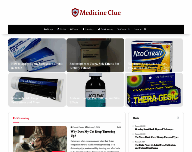 Medicineclue.com thumbnail
