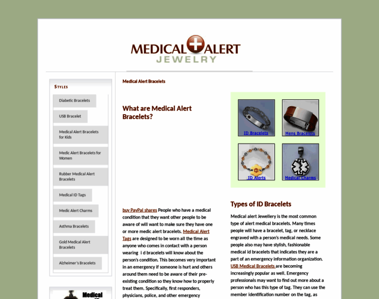 Medicsalertbracelets.com thumbnail