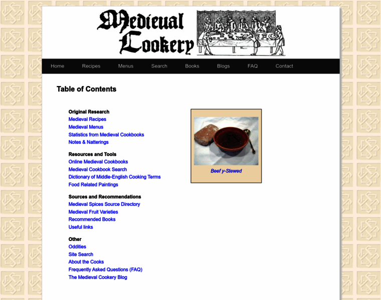 Medievalcookery.com thumbnail