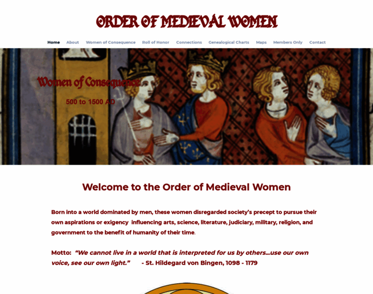 Medievalwomen.org thumbnail