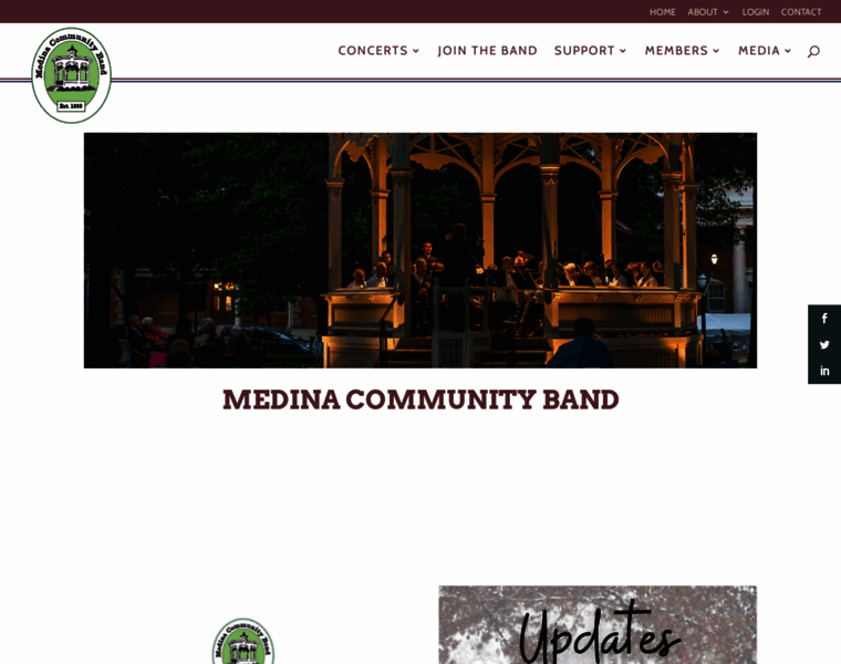 Medinacommunityband.org thumbnail