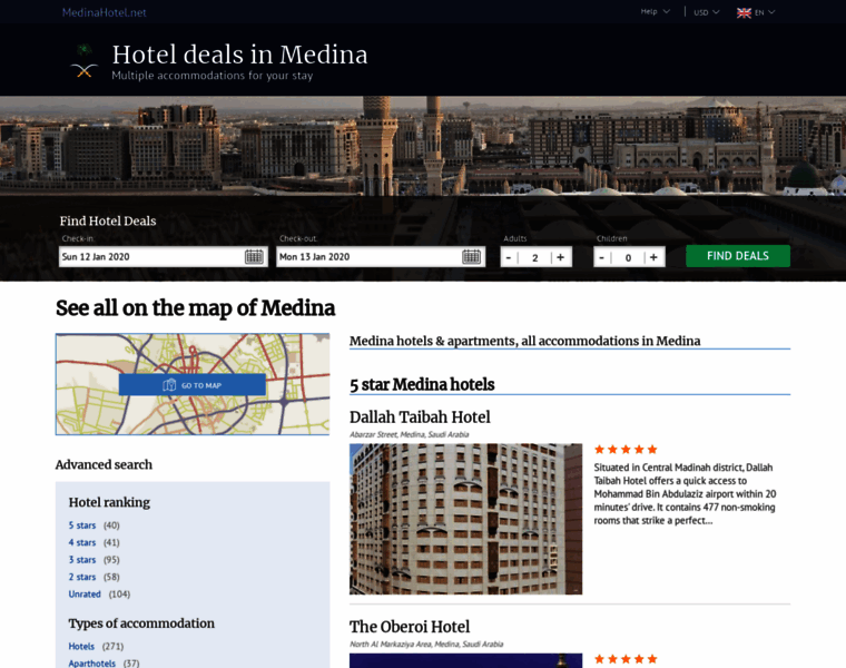 Medinahotel.net thumbnail
