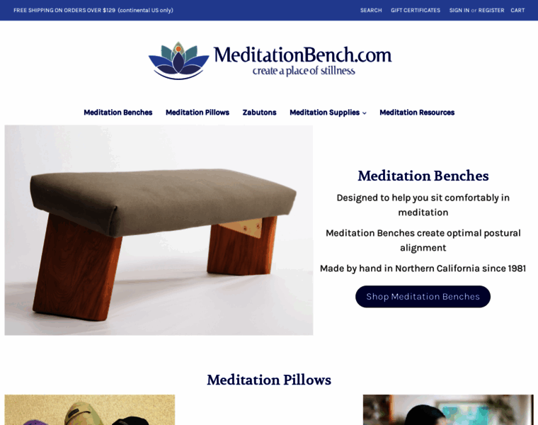 Meditationbench.com thumbnail