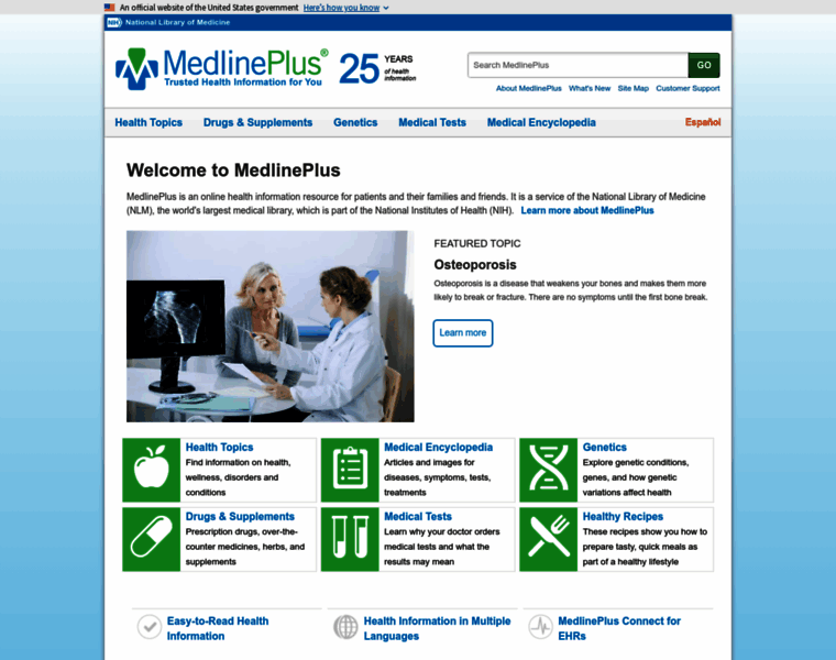 Medlineplus.gov thumbnail