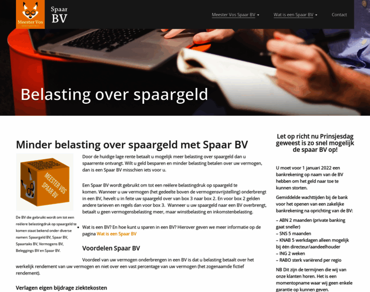 Meestervos-spaar-bv.nl thumbnail