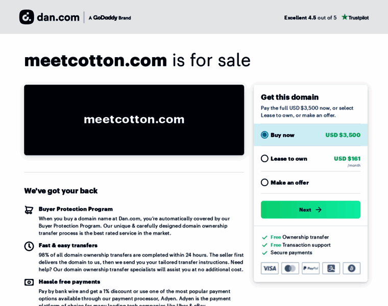 Meetcotton.com thumbnail
