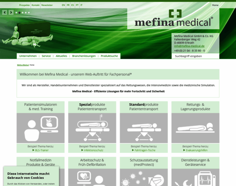 Mefina-medical.de thumbnail