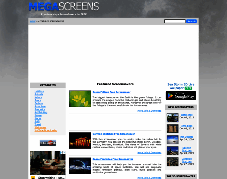 Mega-screens.com thumbnail