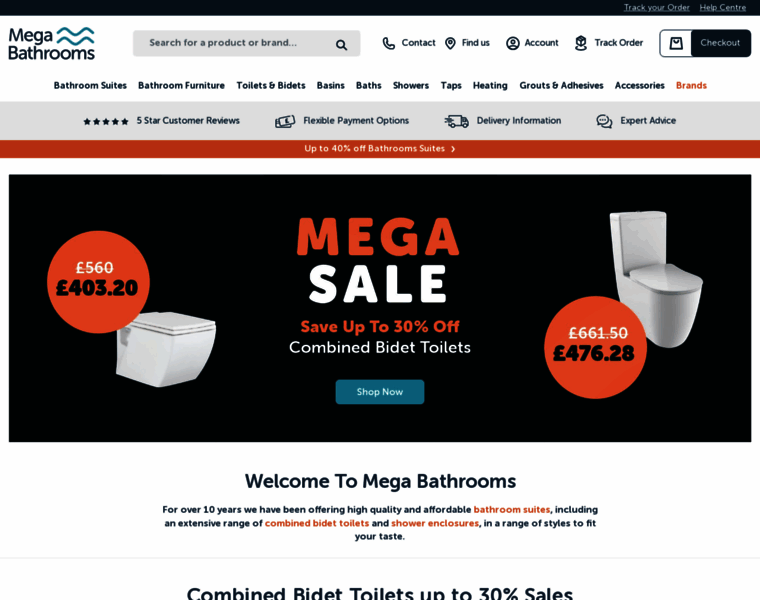 Megabathrooms.com thumbnail