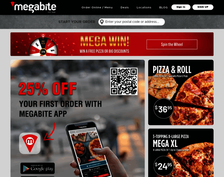 Megabitepizza.com thumbnail