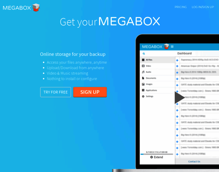 Megabox.me thumbnail