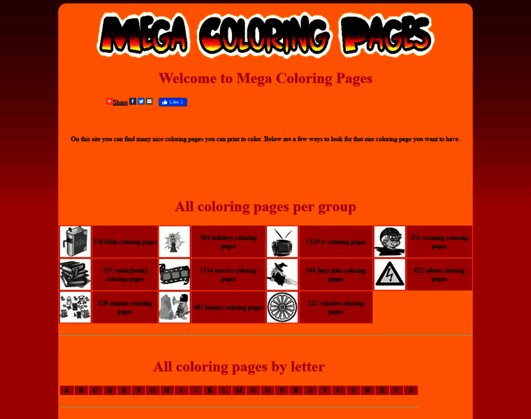 Megacoloringpages.com thumbnail