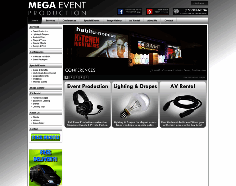 Megaeventproduction.com thumbnail