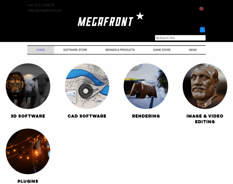 Megafront.com thumbnail