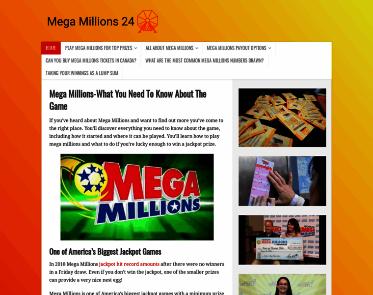 Megamillions24.com thumbnail