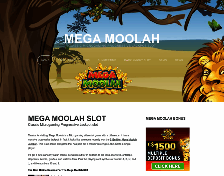 Megamoolah.org thumbnail