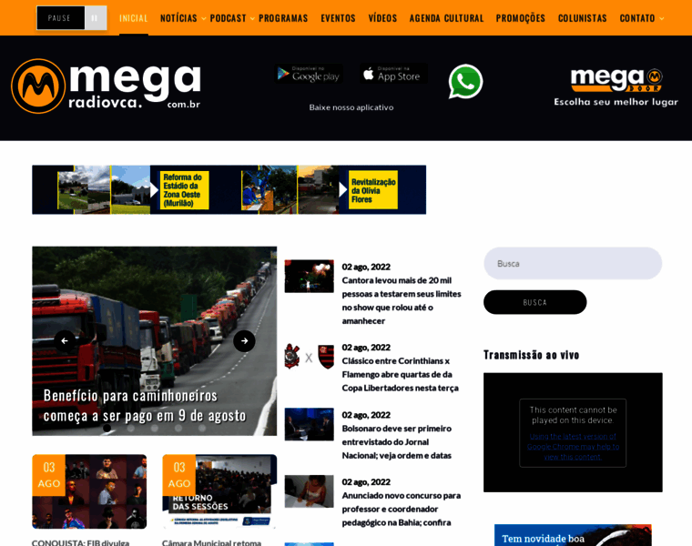 Megaradiovca.com.br thumbnail