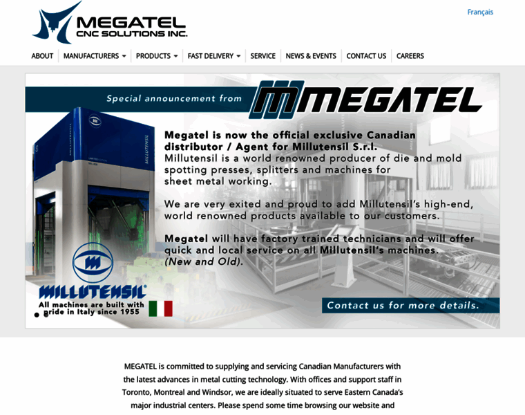 Megatelcnc.com thumbnail