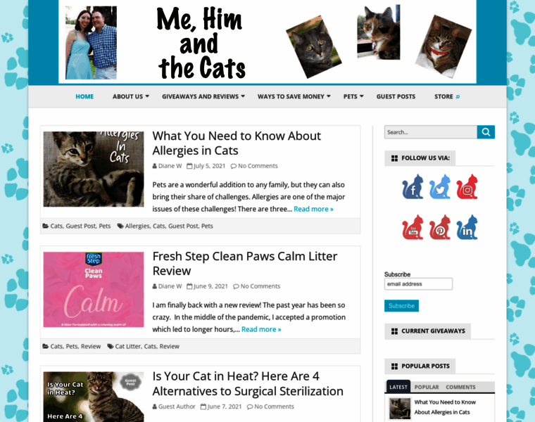 Mehimandthecats.com thumbnail