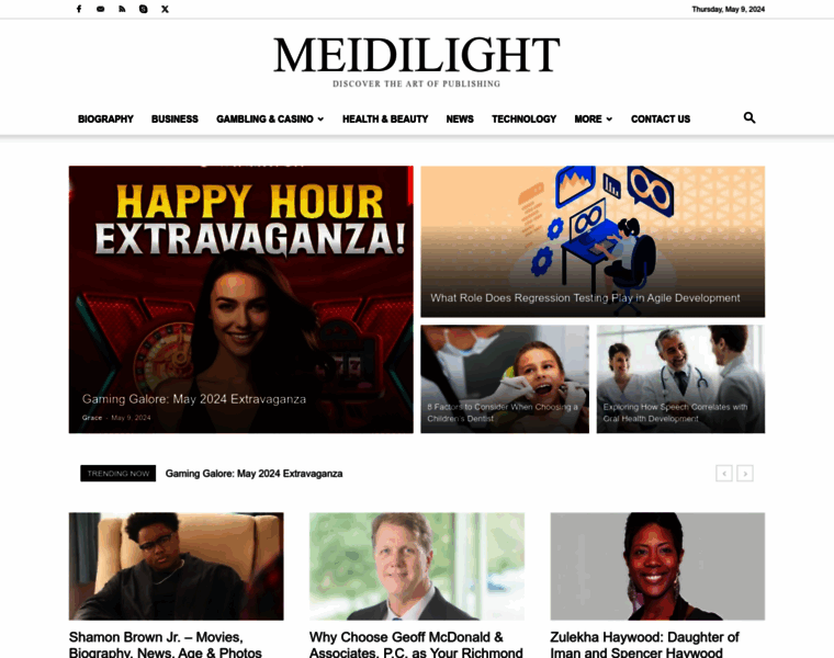 Meidilight.com thumbnail