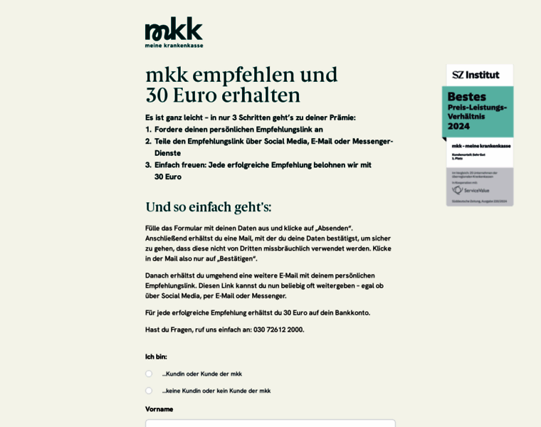 Meine-krankenkasse-empfehlen.de thumbnail