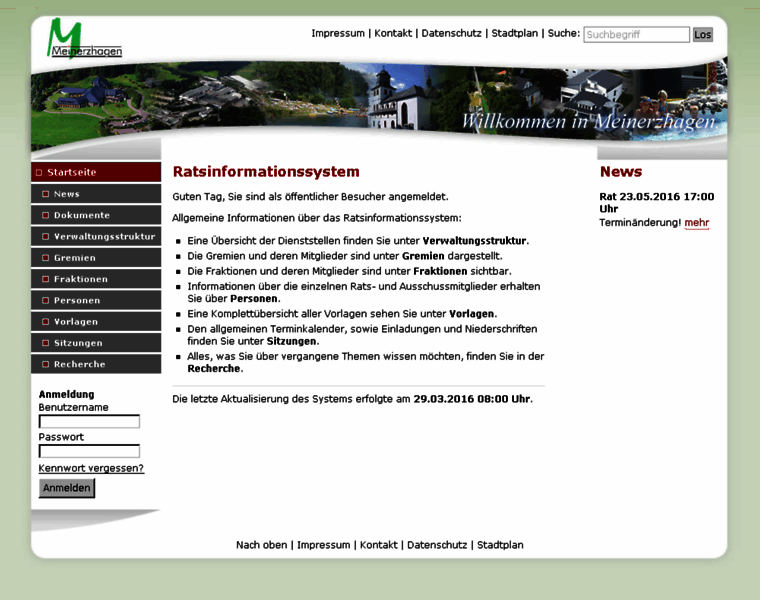Meinerzhagen.ratsinfomanagement.net thumbnail