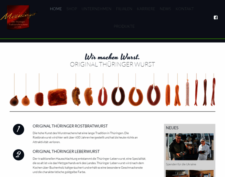 Meininger-wurst.de thumbnail