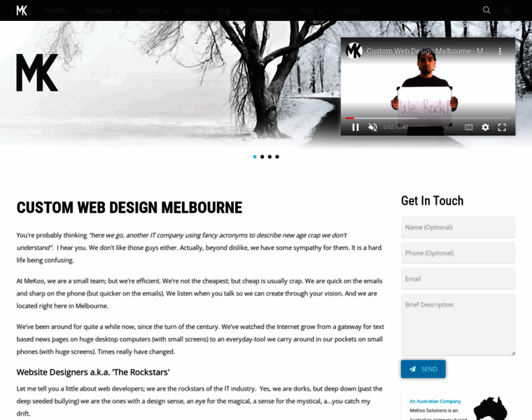 Mekoowebdesign.com.au thumbnail