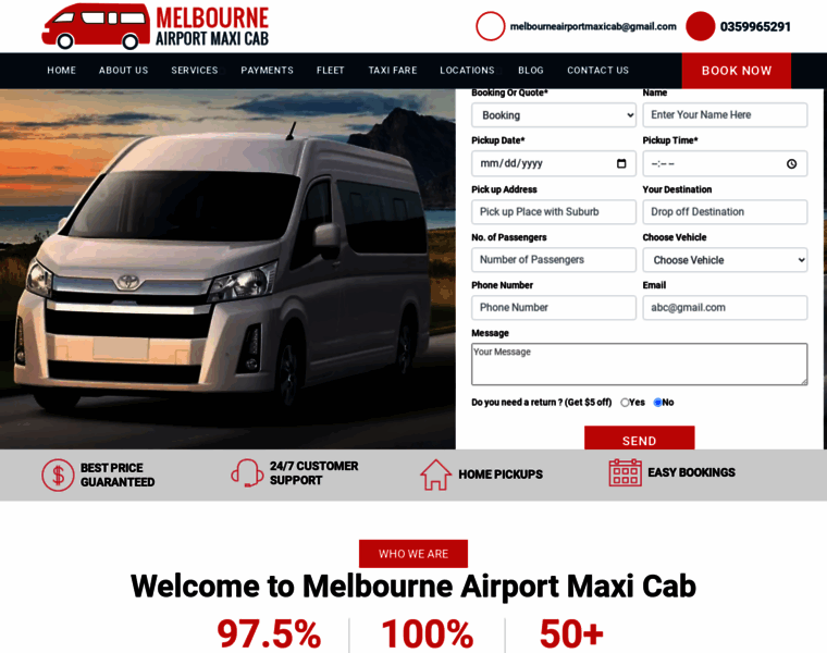 Melbourneairportmaxicab.com.au thumbnail