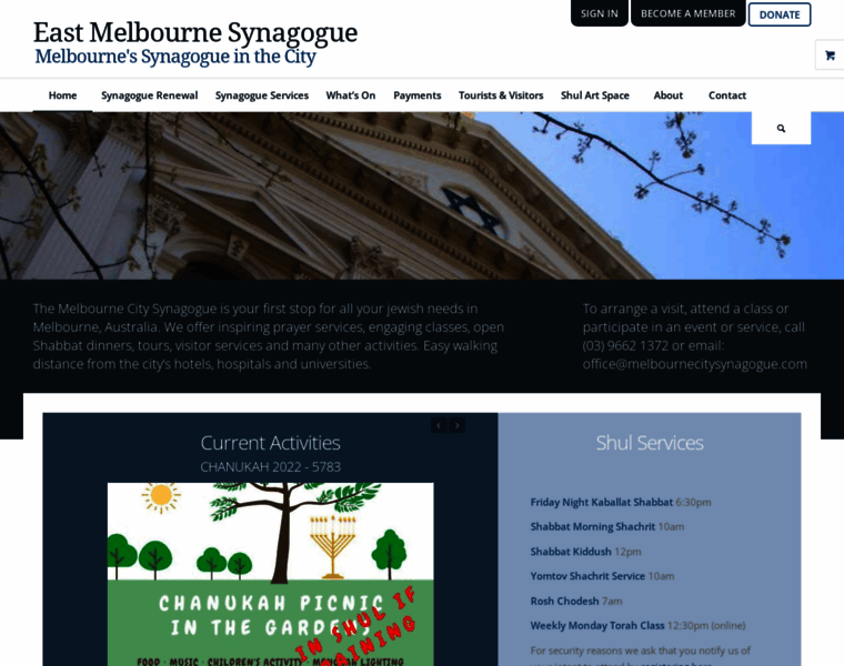 Melbournecitysynagogue.com thumbnail