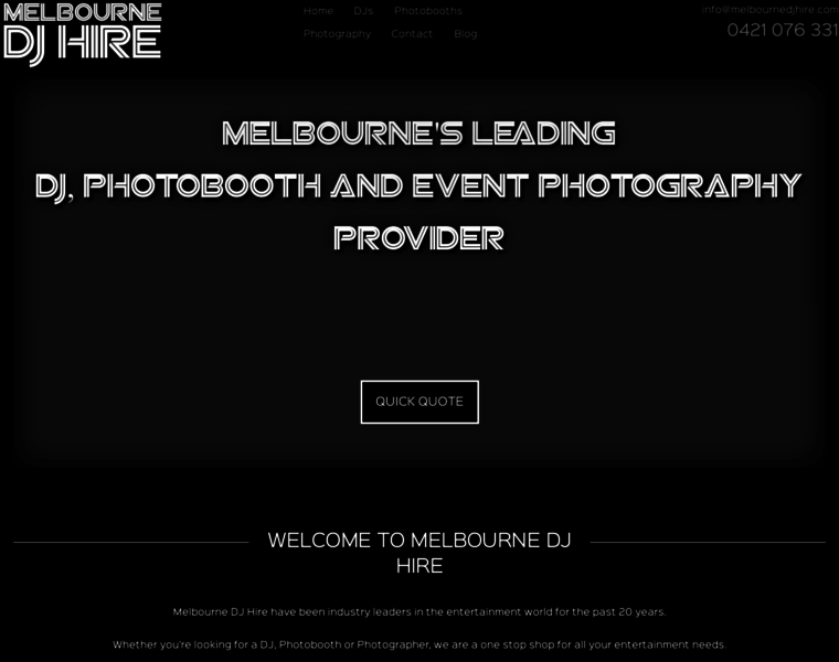 Melbournedjhire.com thumbnail