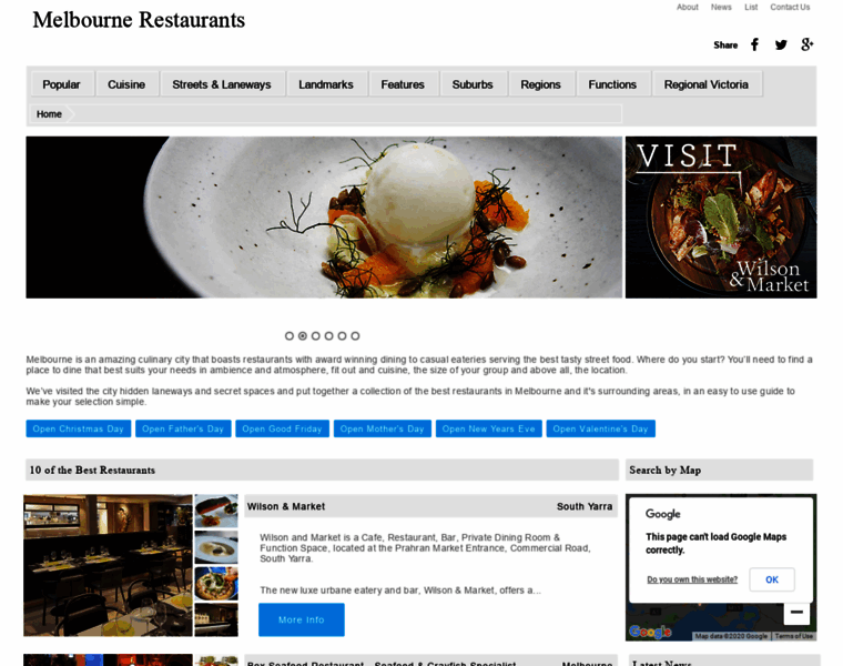 Melbournerestaurants.com.au thumbnail