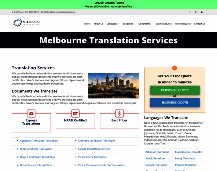 Melbournetranslations.com.au thumbnail
