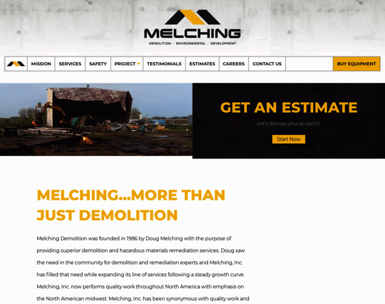 Melchingdemolition.com thumbnail