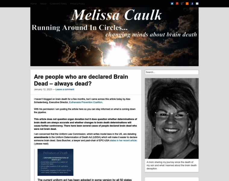 Melissacaulk.com thumbnail