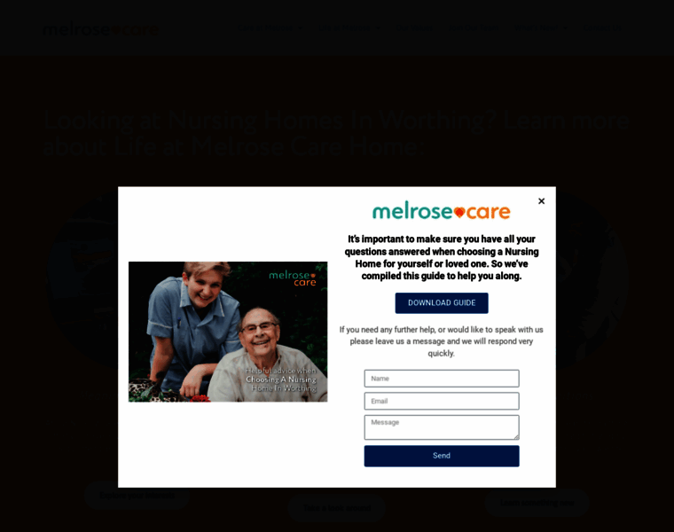 Melrosecare.co.uk thumbnail