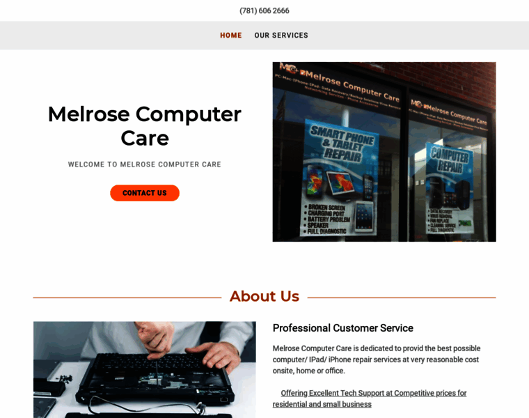 Melrosecomputercare.com thumbnail
