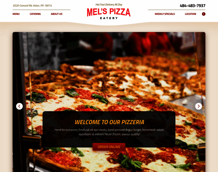 Melspizzaeatery.com thumbnail