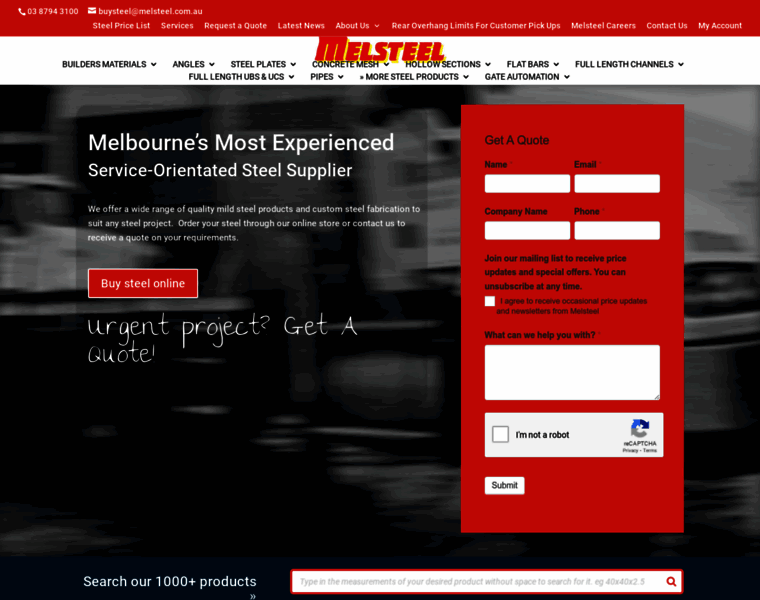 Melsteel.com.au thumbnail