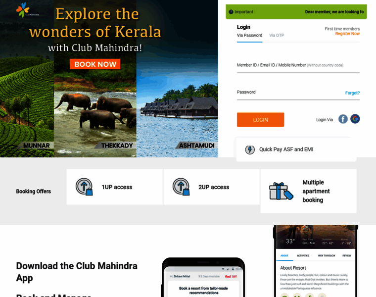 Members.clubmahindra.com thumbnail