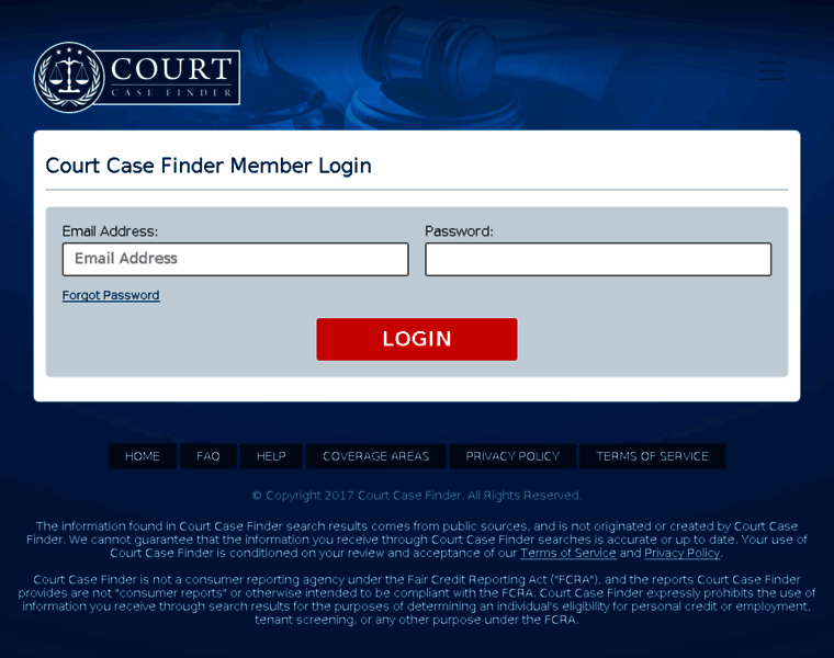 Members.courtcasefinder.com thumbnail