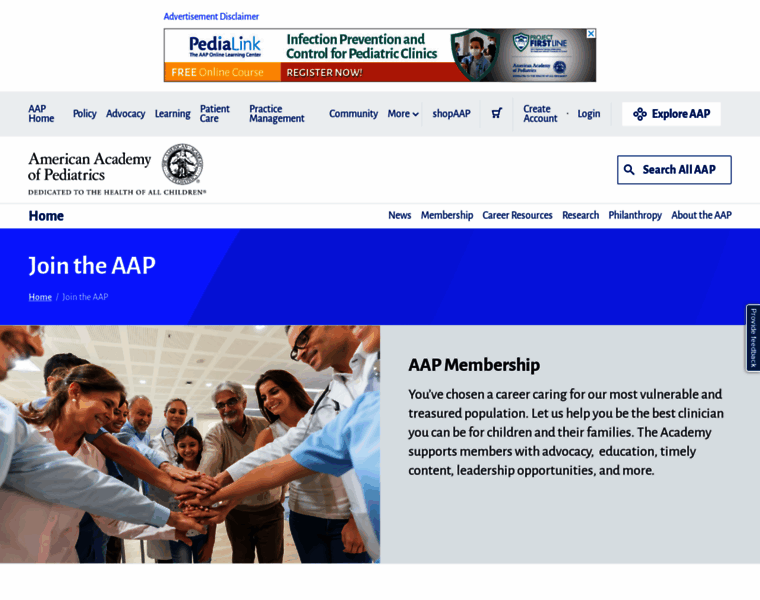 Membership.aap.org thumbnail