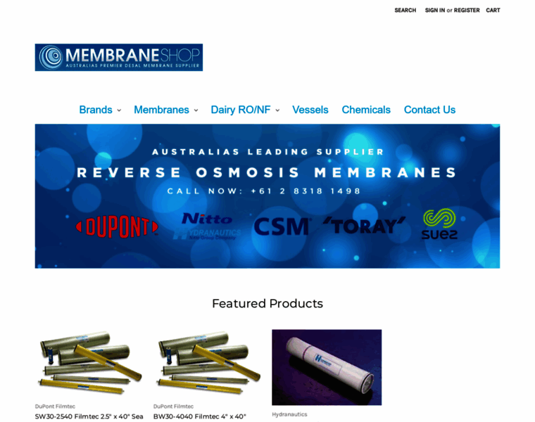 Membraneshop.com.au thumbnail