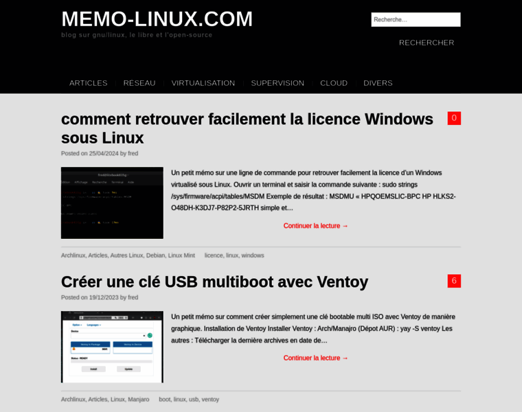 Memo-linux.com thumbnail