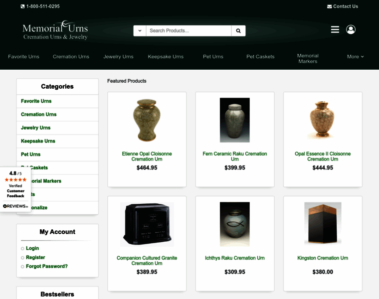 Memorial-urns.com thumbnail