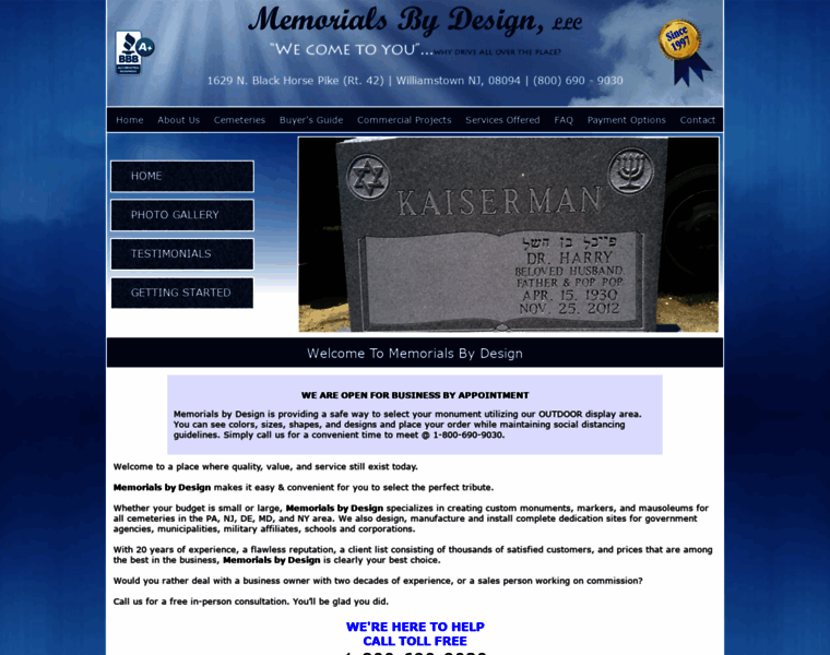 Memorialsbydesign.com thumbnail