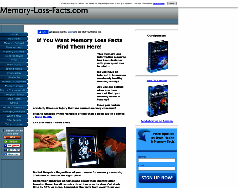 Memory-loss-facts.com thumbnail