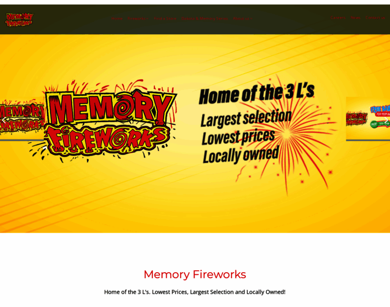 memoryfireworks.com at WI. Memory Fireworks